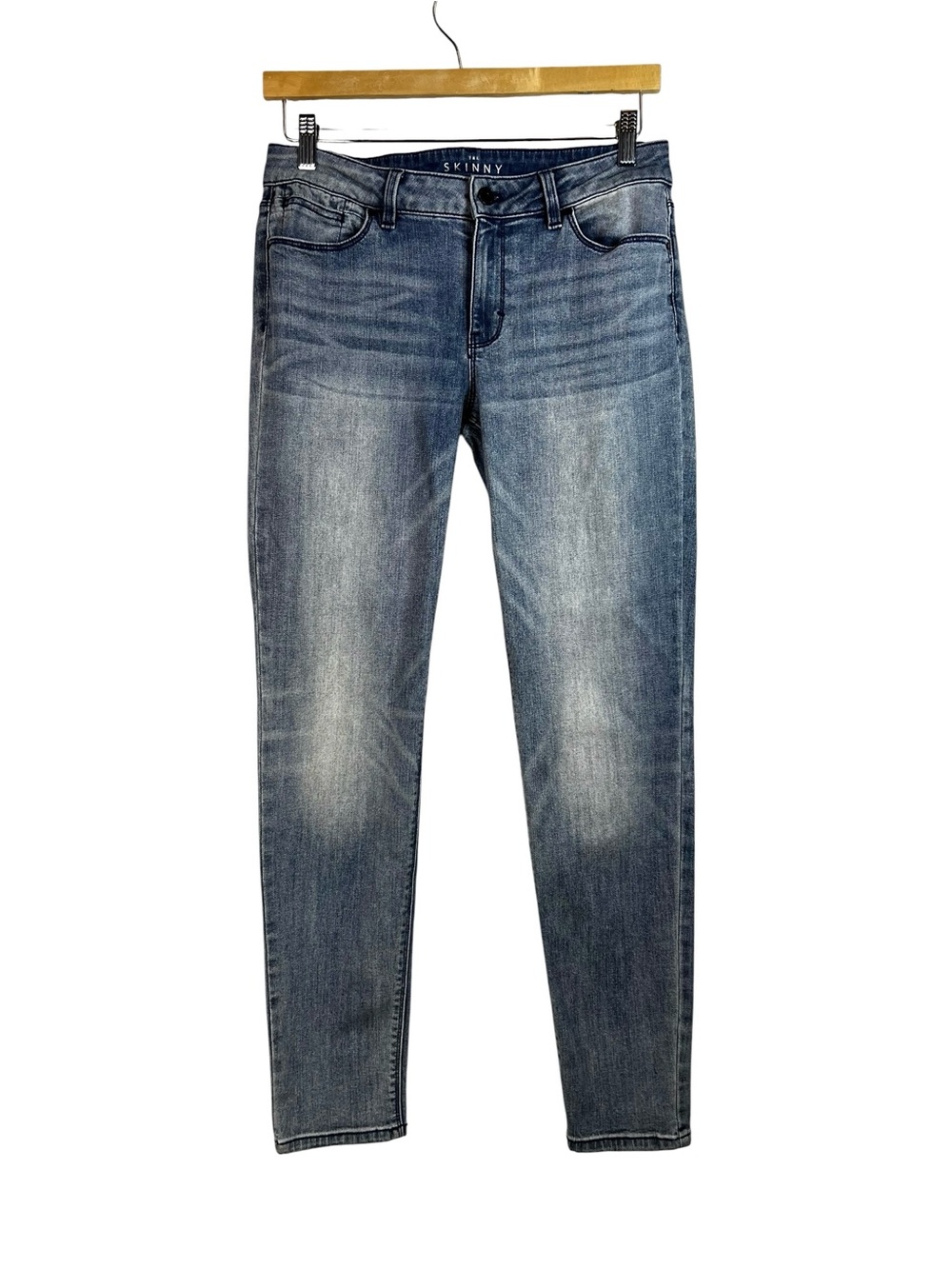 White House Black Market The Skinny Medium Wash Jeans Size 10 Mid-Rise Pockets